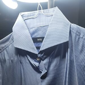 Boss Men's Pinstripe Dress Shirt
